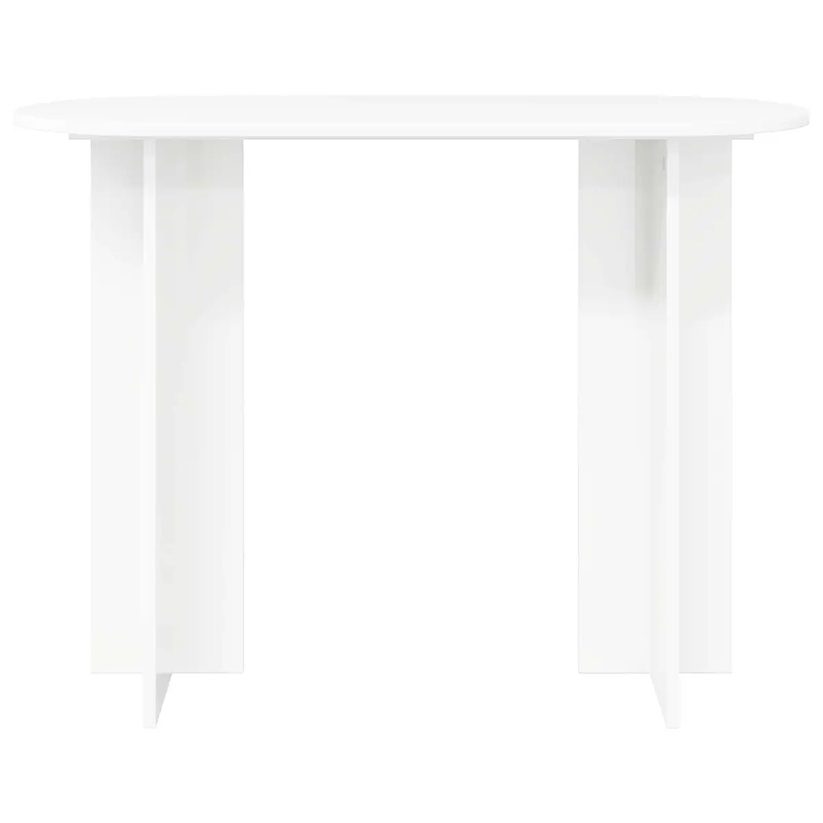 Console Table White Modern Design Engineered Wood Accent Hallway Entryway
