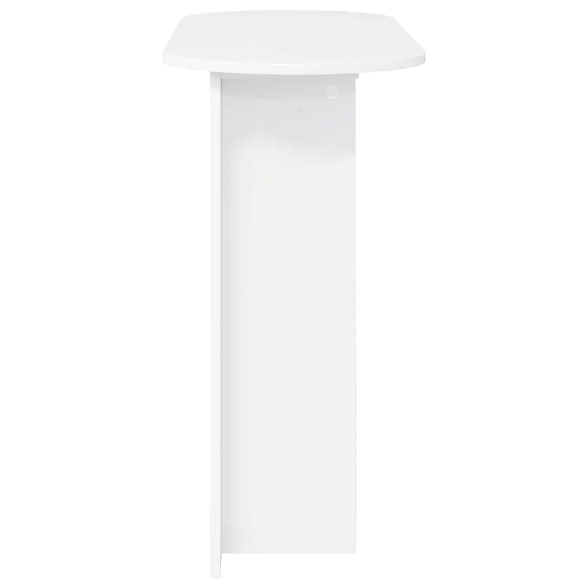 Console Table White Modern Design Engineered Wood Accent Hallway Entryway