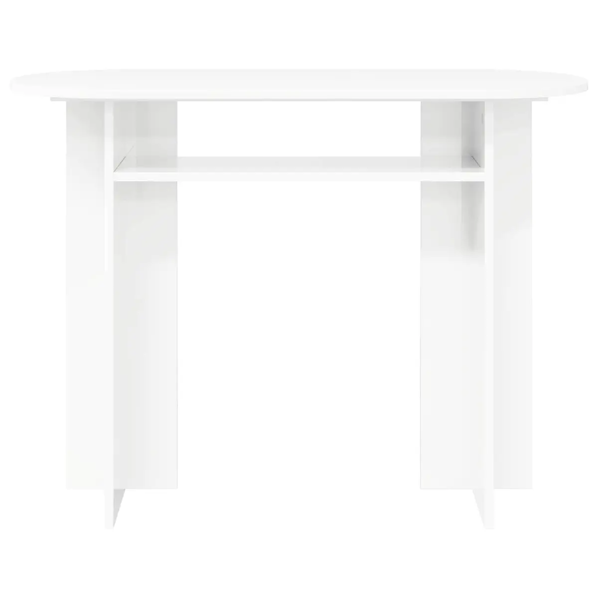Console Table White Modern Accent Hallway Entryway Display Engineered Wood 100cm