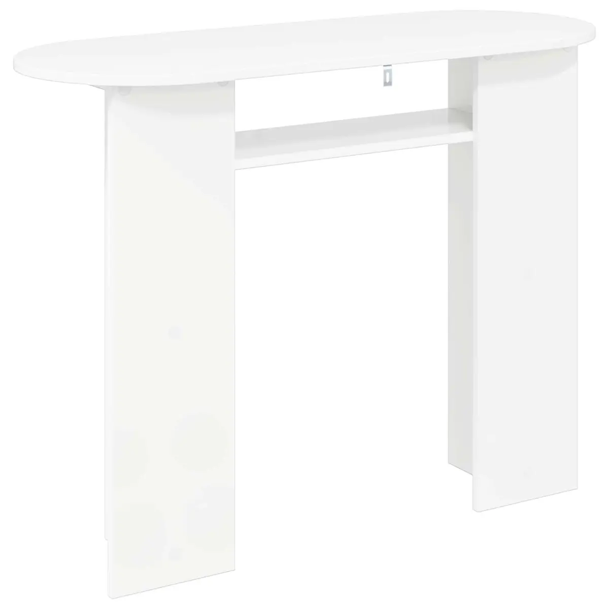 Console Table White Modern Accent Hallway Entryway Display Engineered Wood 100cm