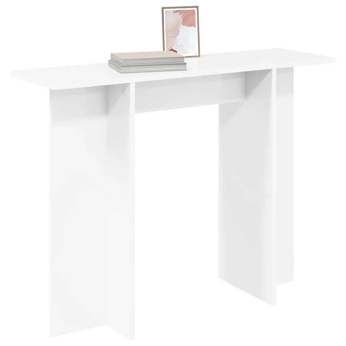 Console Table Modern Hallway Entryway Living Room 100x30x75cm White