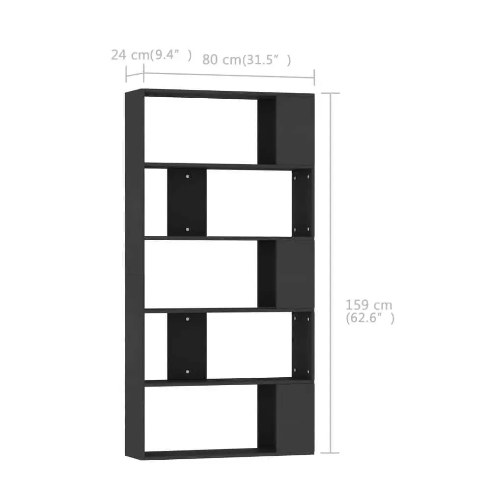 Black Book Cabinet with Ample Storage Space