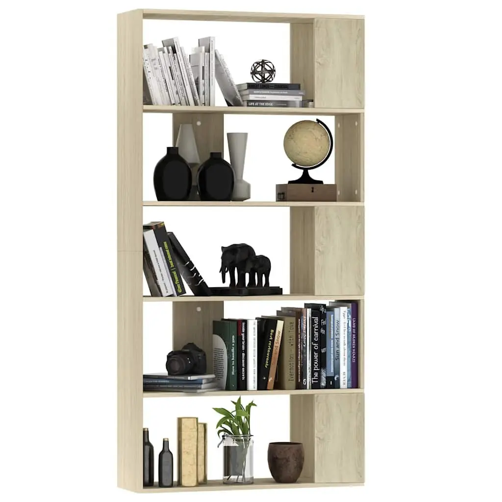 Book Cabinet Room Divider Engineered Wood Brown 80x24x159cm