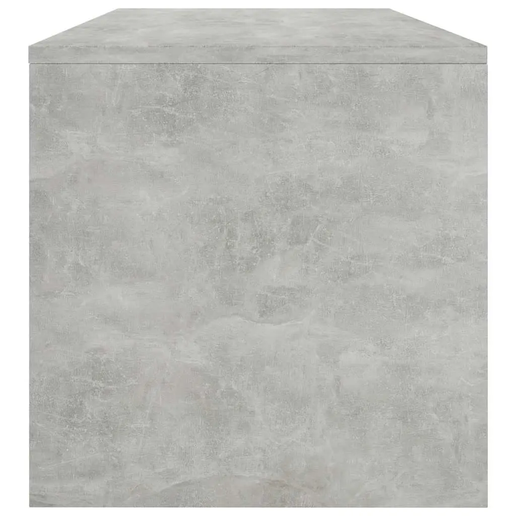 Coffee Table with Open Shelf Grey Engineered Wood Living Room Accent Table