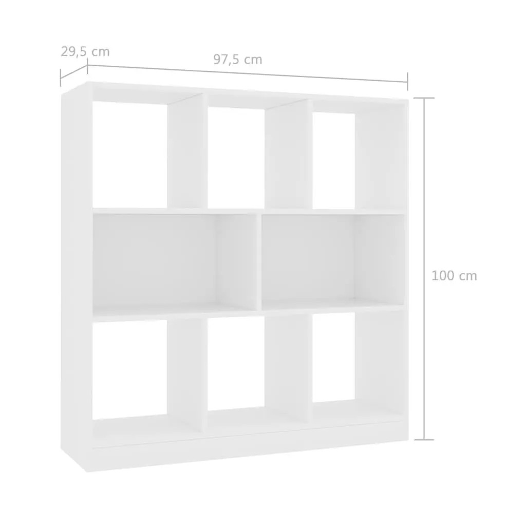 White Book Cabinet with Ample Storage