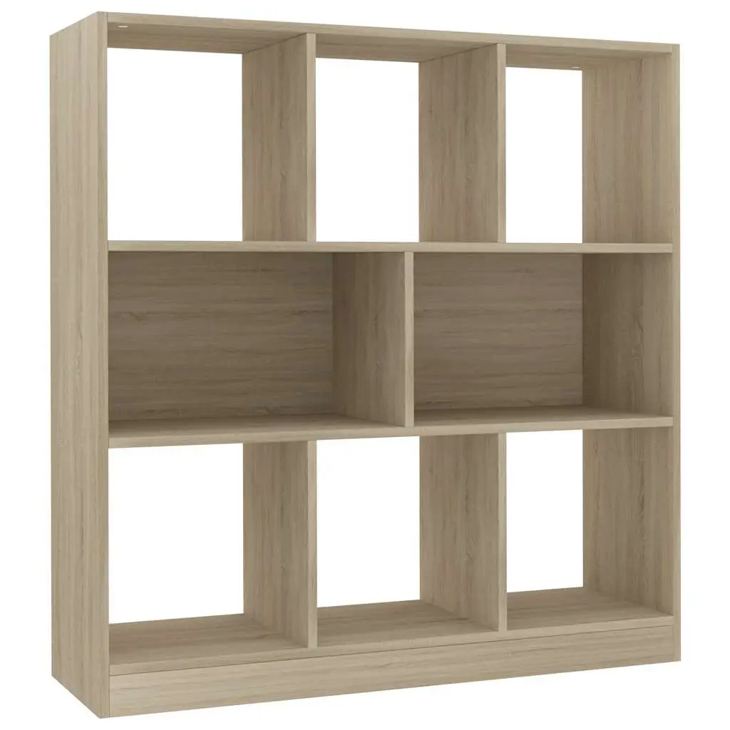 Book Cabinet Sonoma Oak 8 Compartment Shelving Unit Storage Bookcase