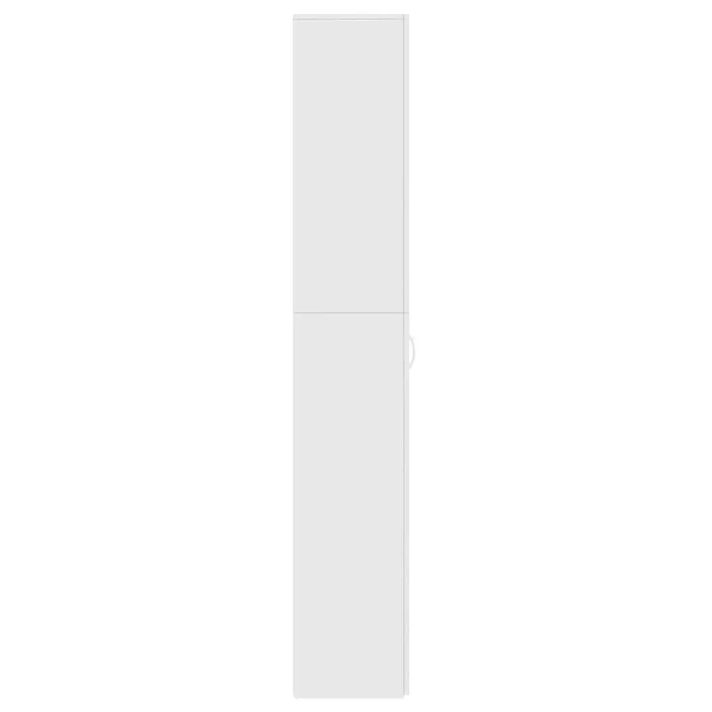Office Cabinet Filing Storage 60x32x190cm White 5 Shelves 2 Doors