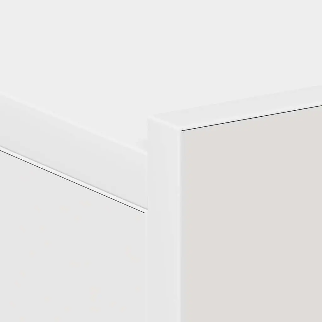 White Wall-Mounted Nightstand with Drawer