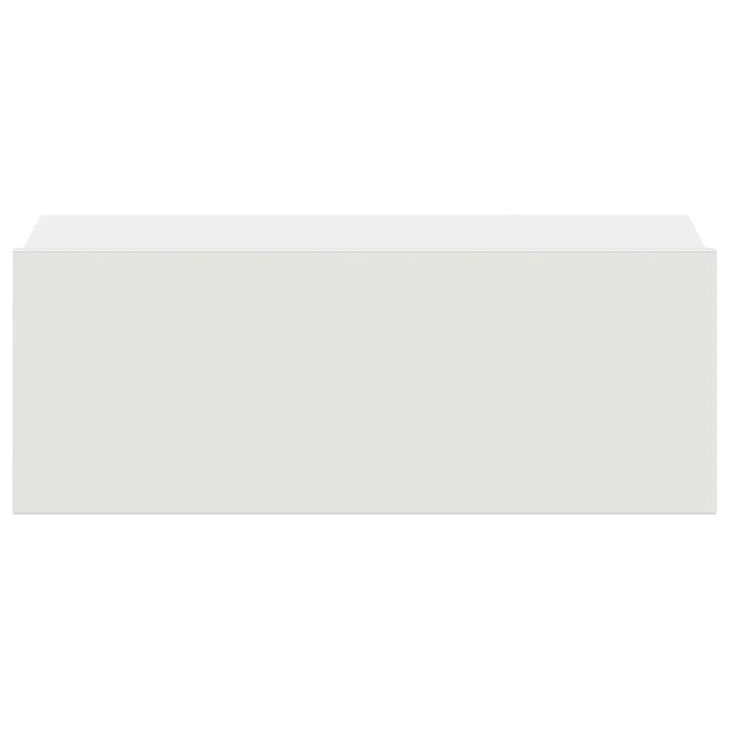 Floating Bedside Tables Storage Cabinet Wall-Mounted 2 Piece White 40 x 30 x 15 cm