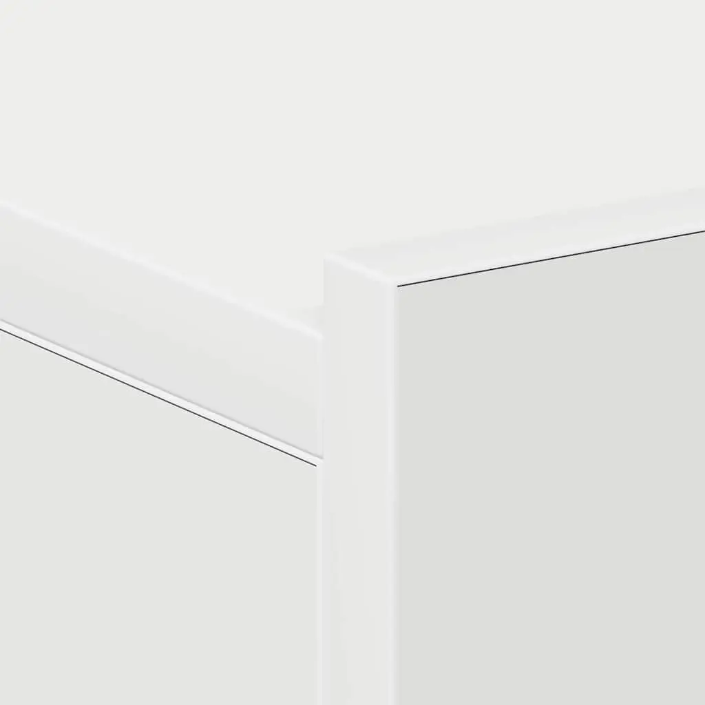 Floating Bedside Tables Storage Cabinet Wall-Mounted 2 Piece White 40 x 30 x 15 cm
