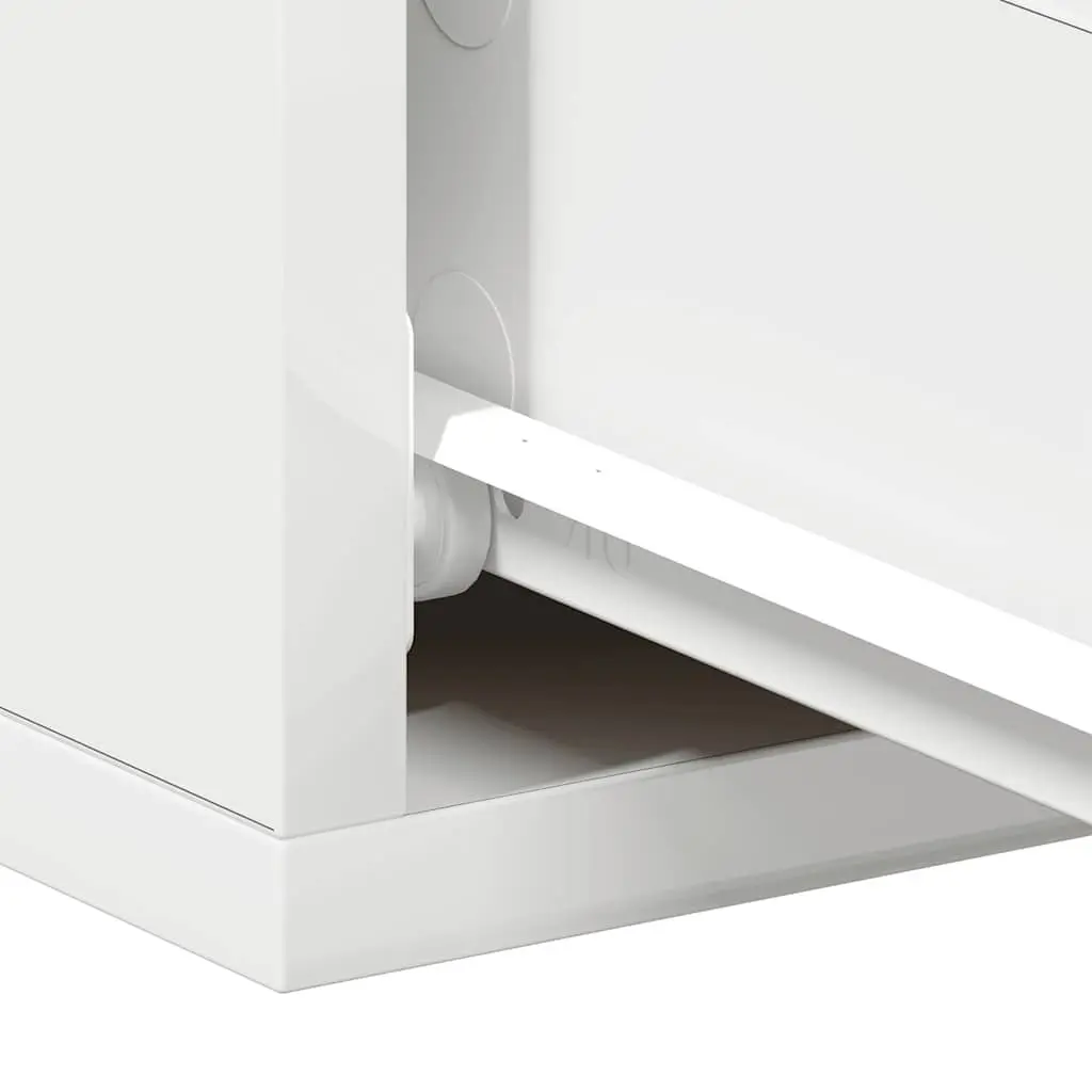 Floating Bedside Tables Storage Cabinet Wall-Mounted 2 Piece White 40 x 30 x 15 cm