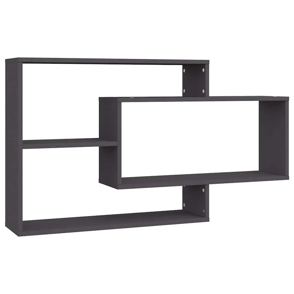 Grey Wall Shelves with Easy Installation