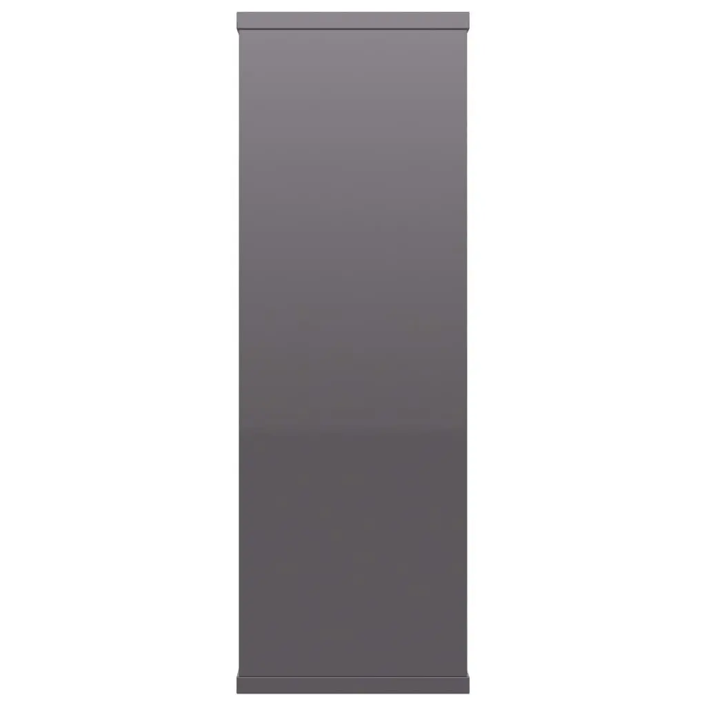 Grey Wall Shelf Unit with Easy Installation