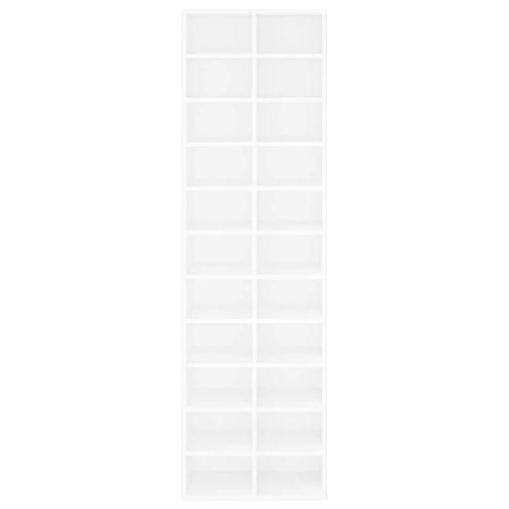 Shoe Cabinet Storage Organiser 54x34x183cm White 22 Compartments