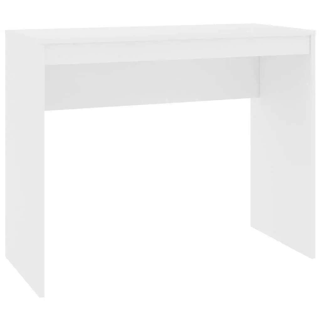 Computer Desk Writing Table 90x40cm White Engineered Wood Home Office Study