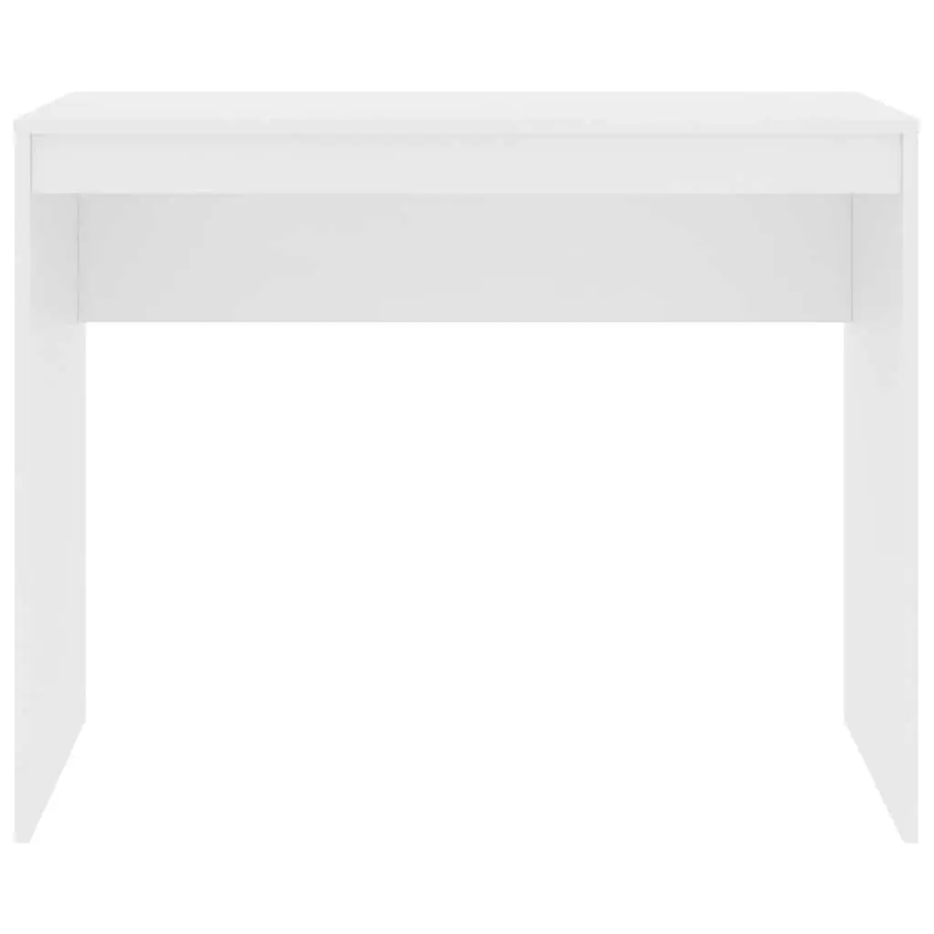 Computer Desk Writing Table 90x40cm White Engineered Wood Home Office Study
