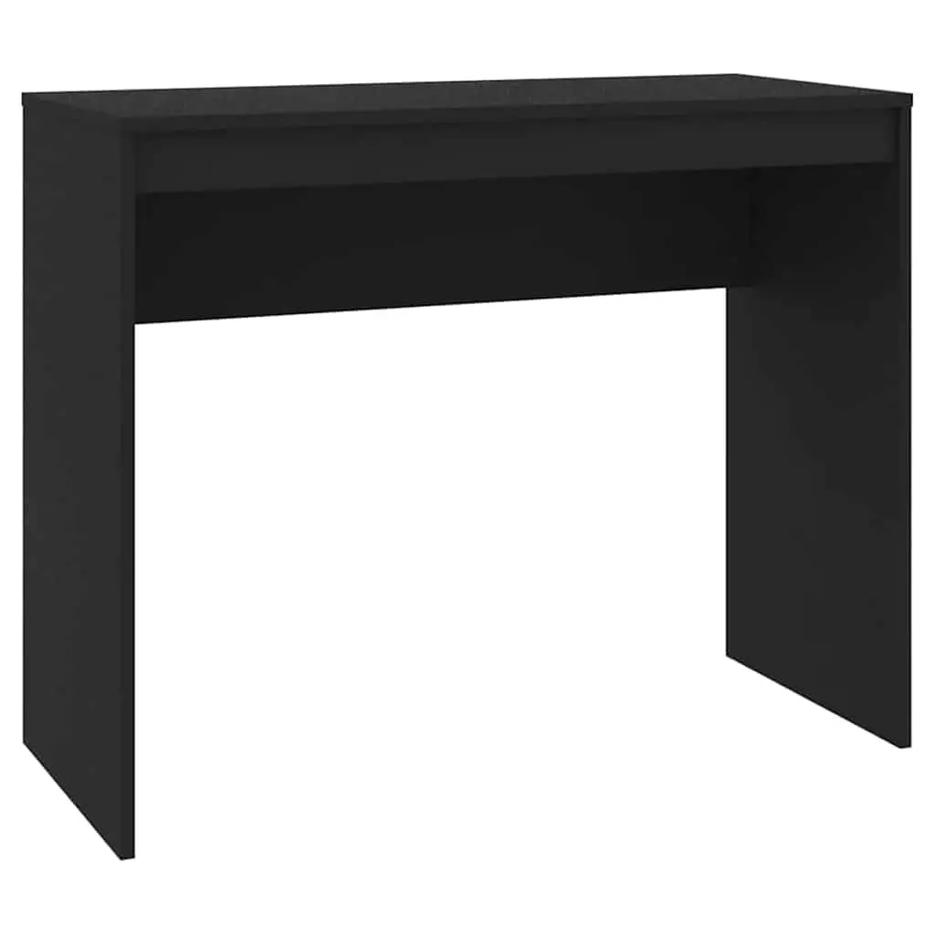 Black Engineered Wood Desk