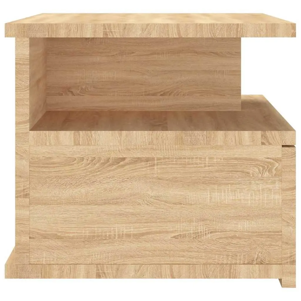 Floating Nightstand Wall-Mounted Storage Cabinet 40 x 31 x 27 cm Sonoma Oak Brown 2 Piece
