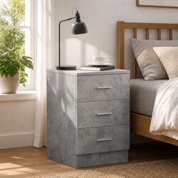 Warm and Reassuring Grey Bedside Cabinet