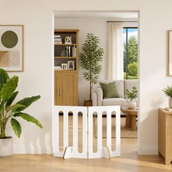 Reliable Folding Pet Fence: No Drilling, Easy Setup
