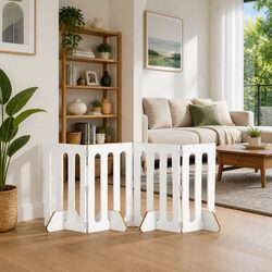 Reliable 4-Panel Folding Pet Fence for Your Home