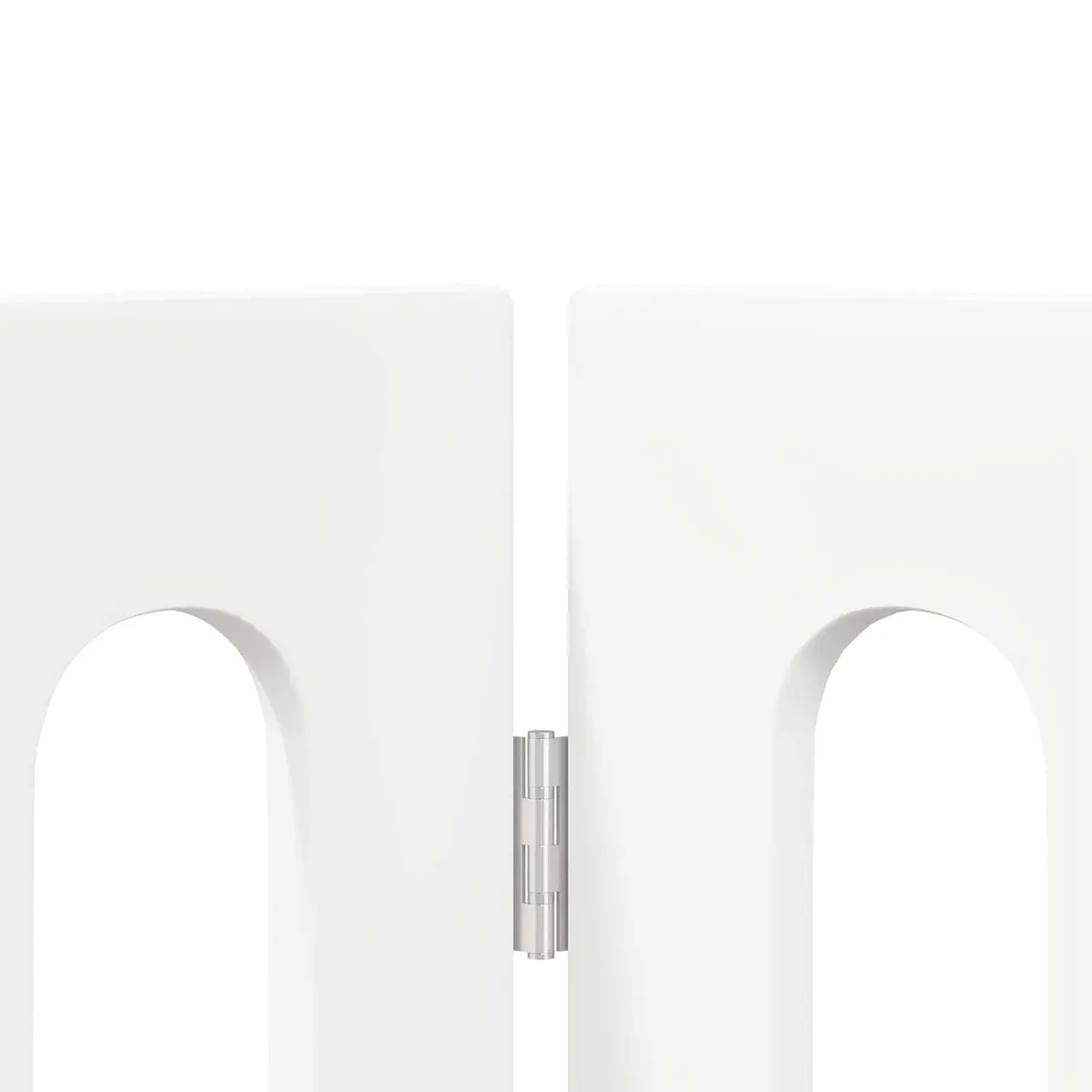 Folding Pet Fence Indoor Dog Barrier 4 Panels White Room Divider