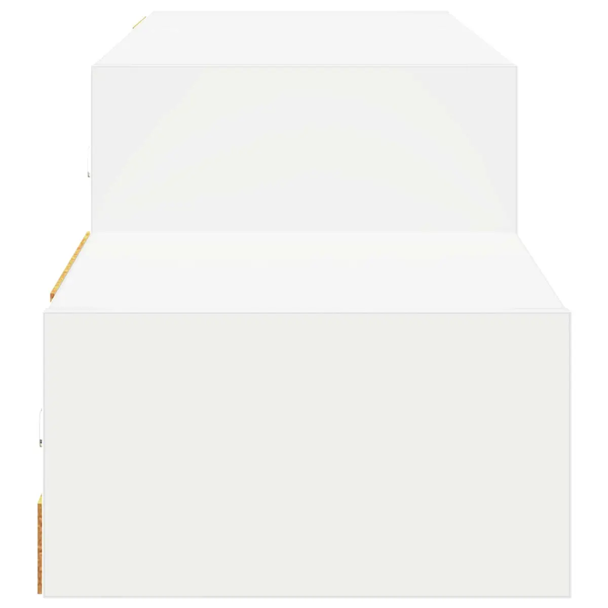Wall-Mounted TV Cabinet Modern Storage Unit 150cm White