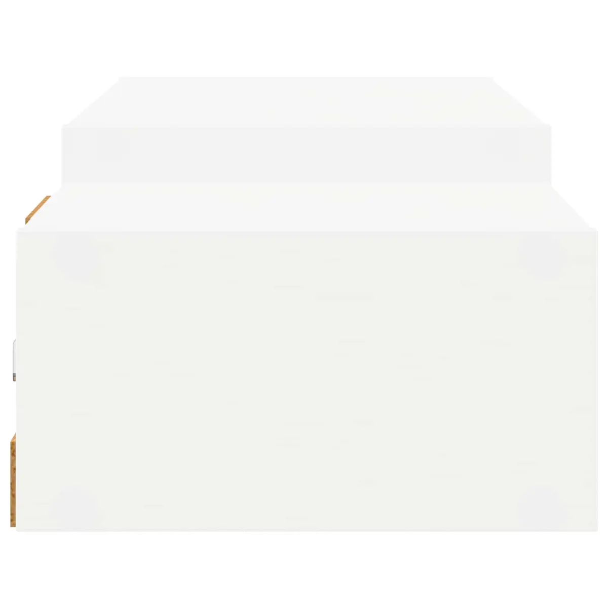 Wall-Mounted TV Cabinet Open Storage Unit 140x28x21cm White
