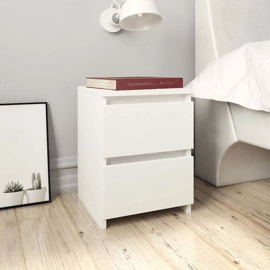 White Bedside Table