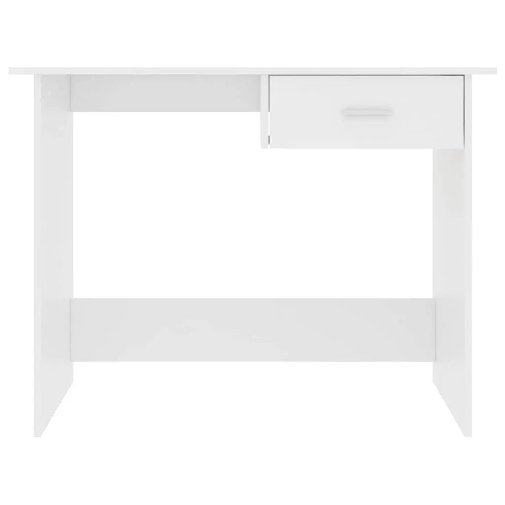 Office Desk Writing Table with Drawer 100cm White