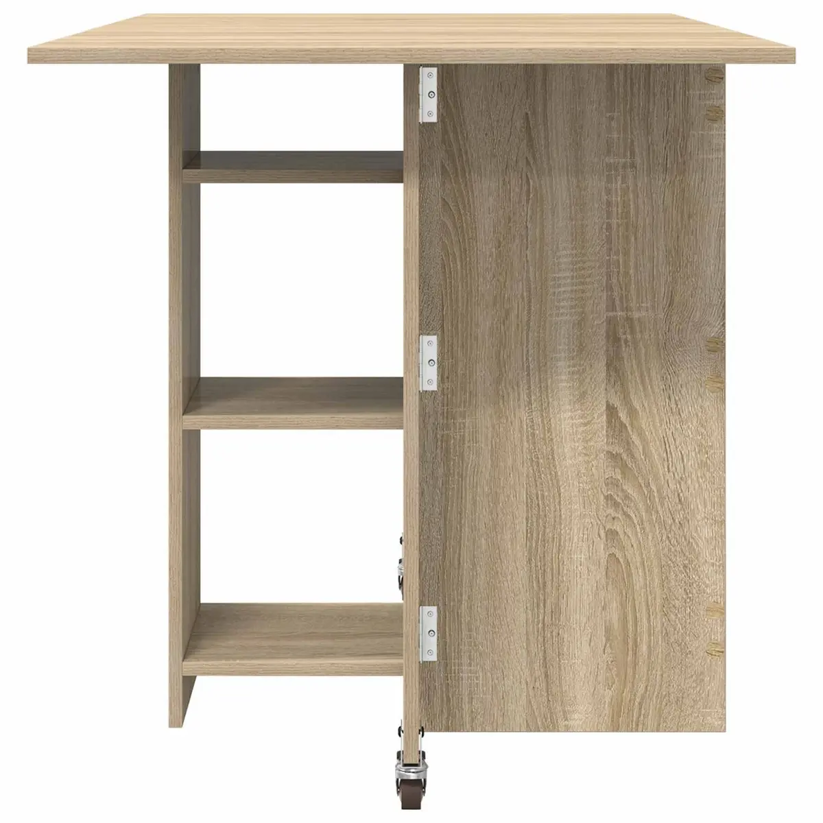 Dining Table with Storage Shelves