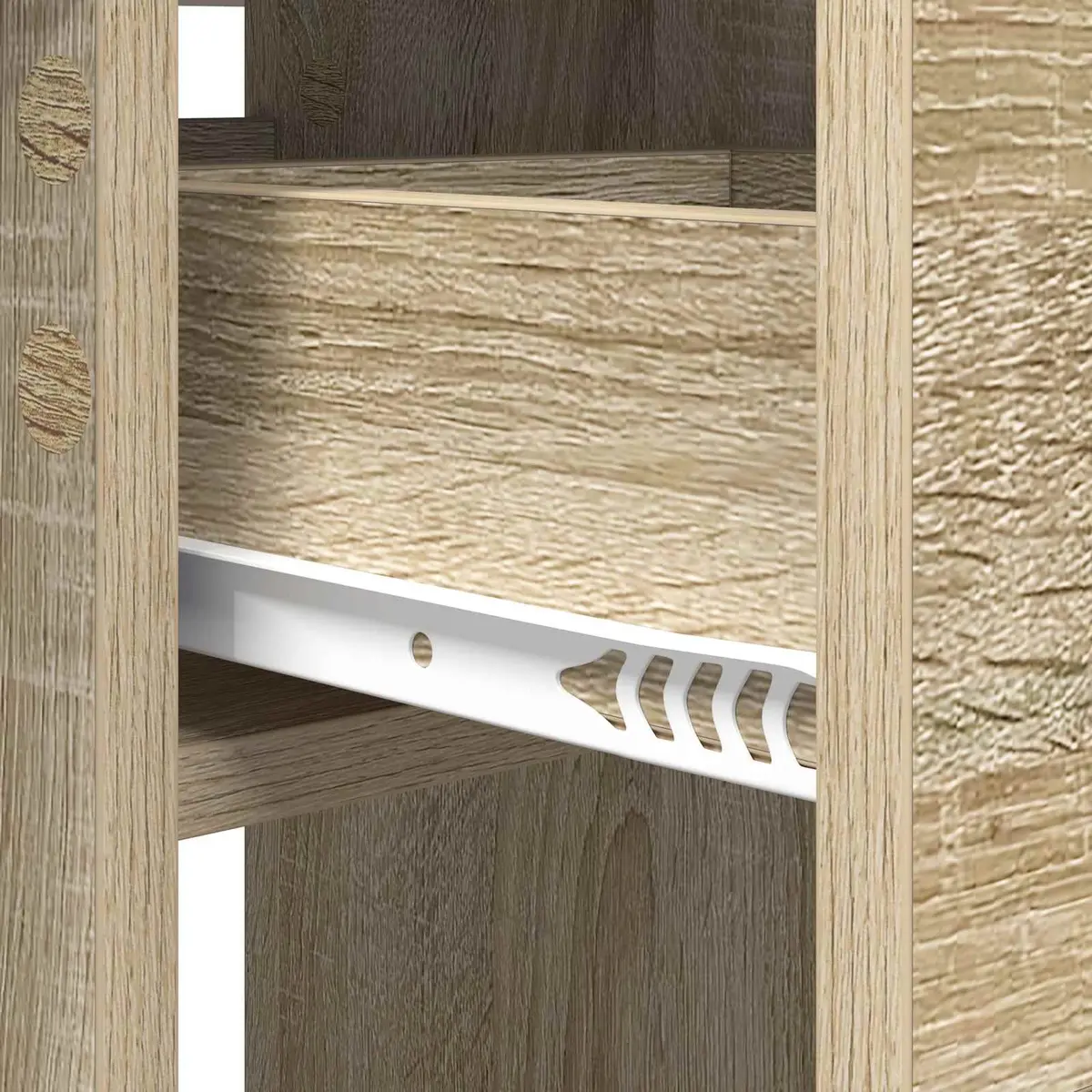 Dining Table with Storage Shelves