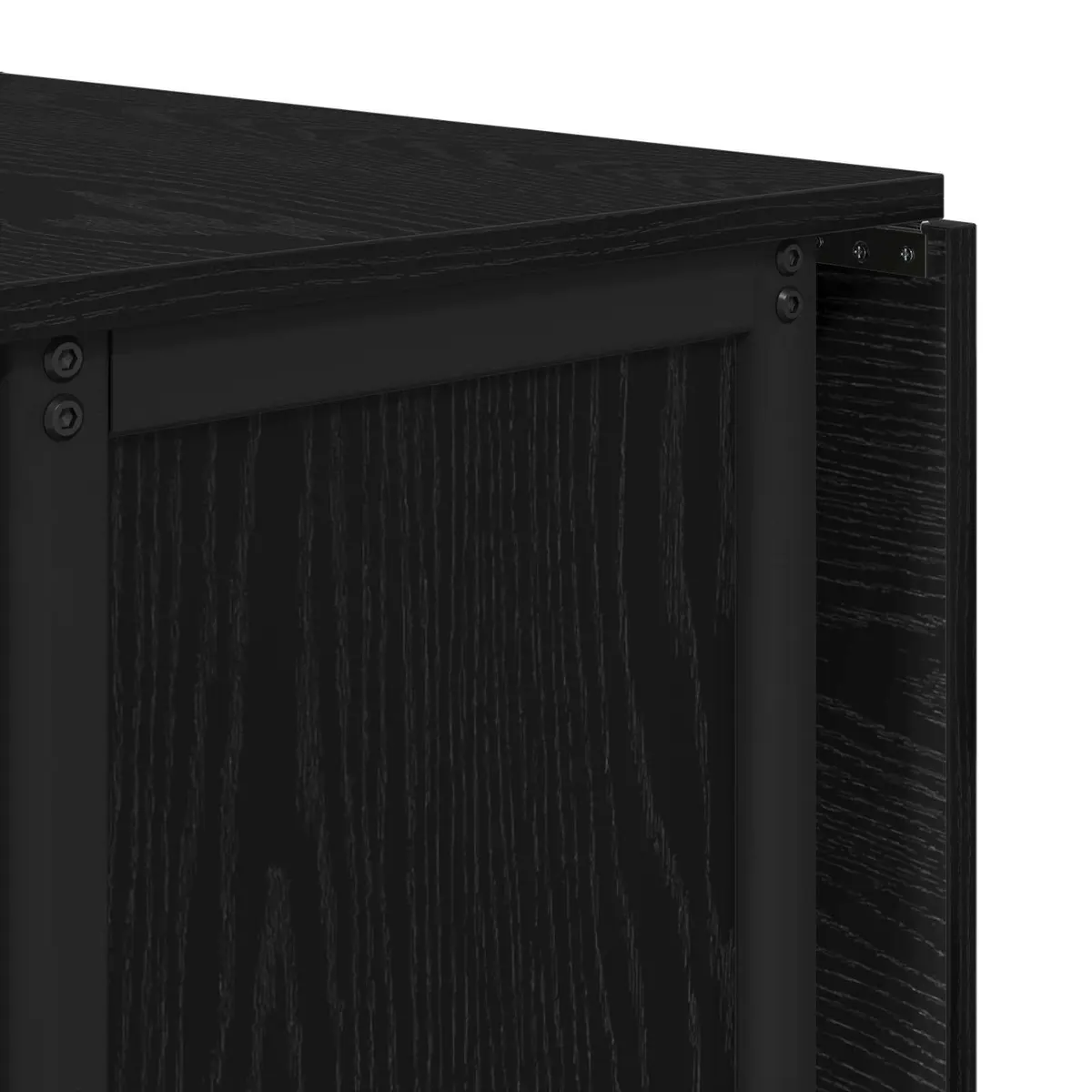 Folding Dining Table with Castors Black Kitchen Room Furniture Storage Shelf