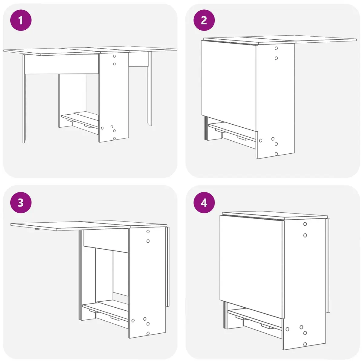 Extendable Dining Table with Storage