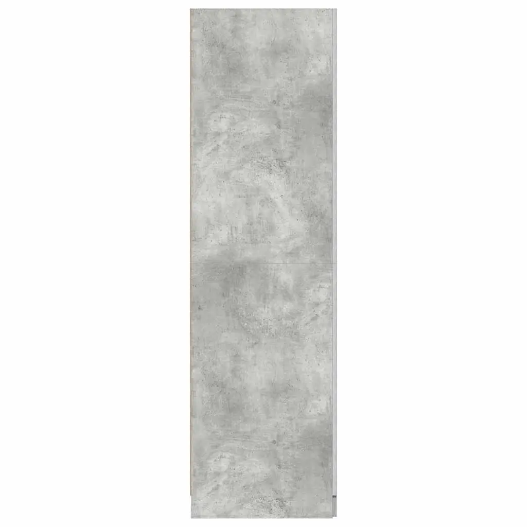 Wardrobe Storage Cabinet Grey 80x52x180 cm Engineered Wood