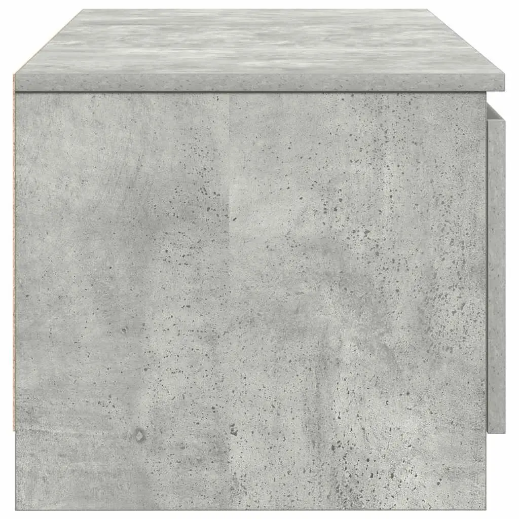 TV Cabinet Storage Unit 140x40x35.5 cm Grey 2 Doors Open Compartments