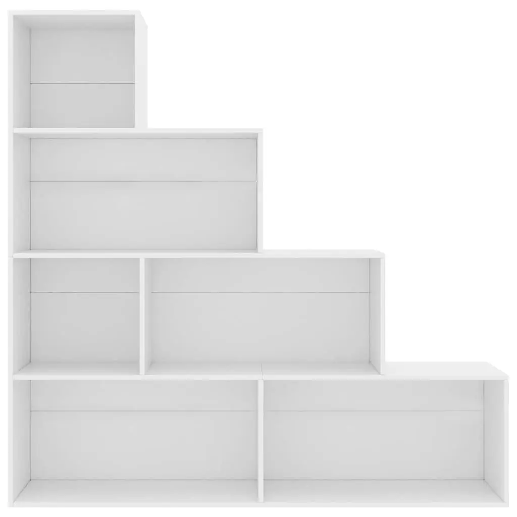 Book Cabinet Room Divider Storage Unit 155x24x160 cm White Open Shelf