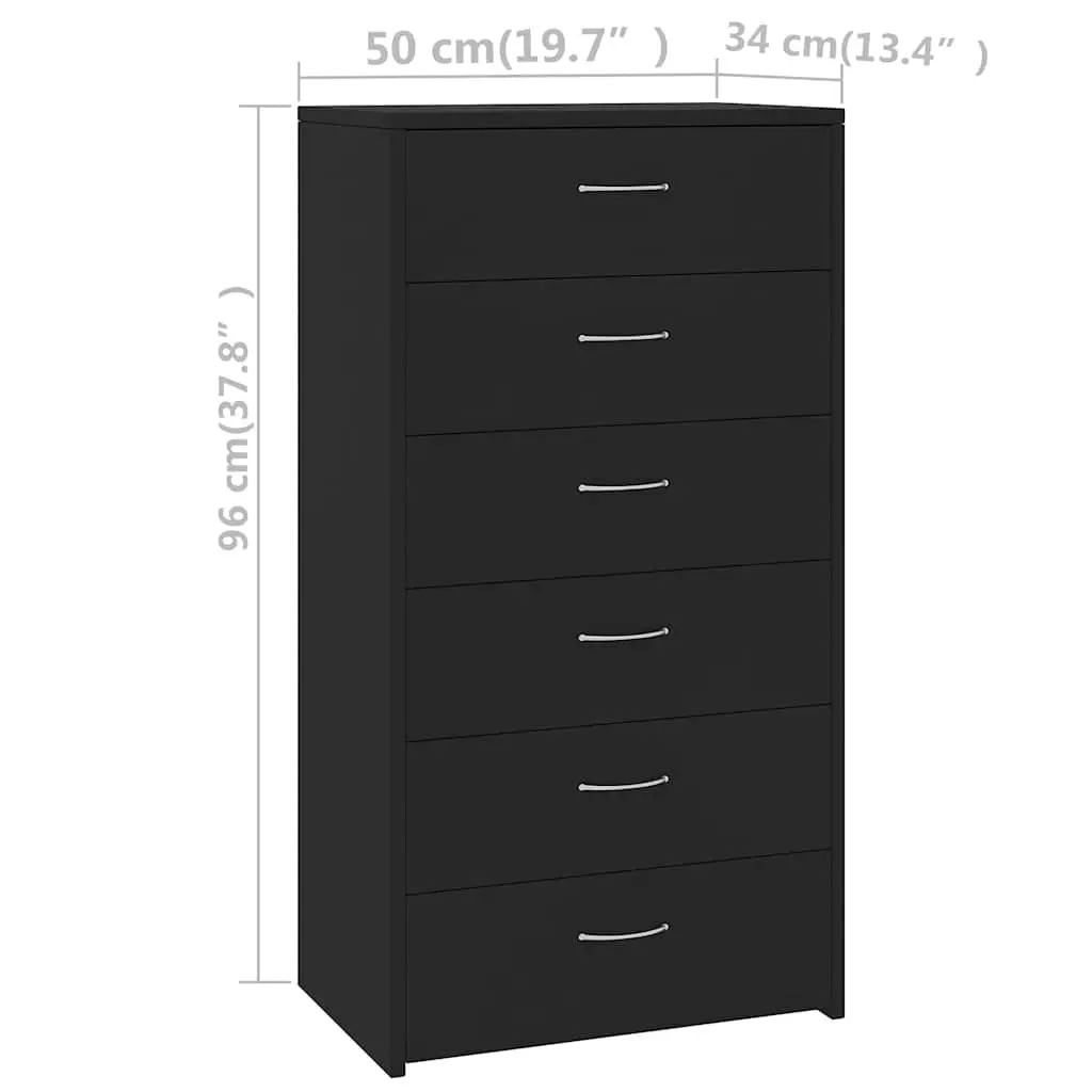 Sideboard Storage Cabinet with 6 Drawers