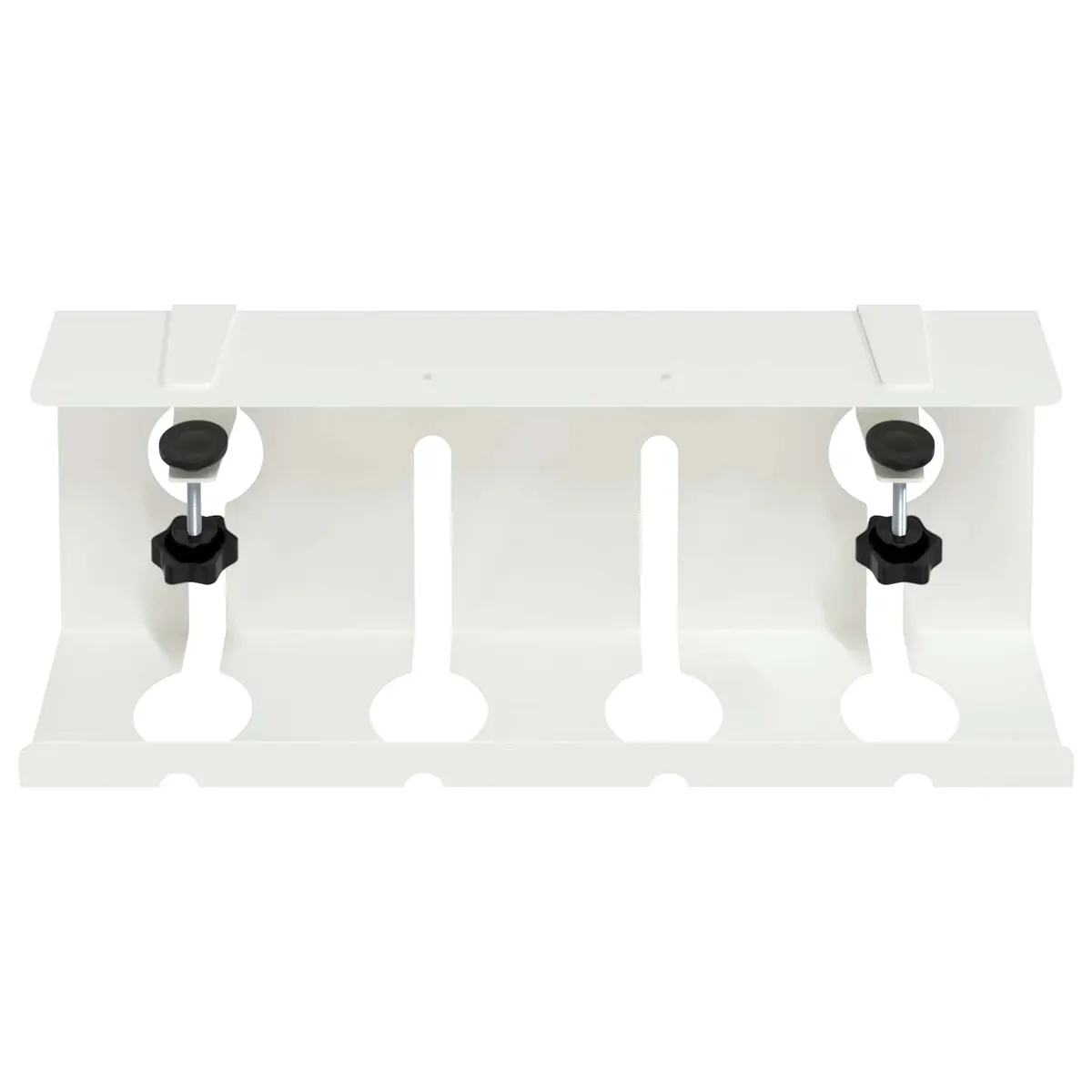 Under Desk Cable Management Tray Organiser 2 pcs White Cold-rolled Steel