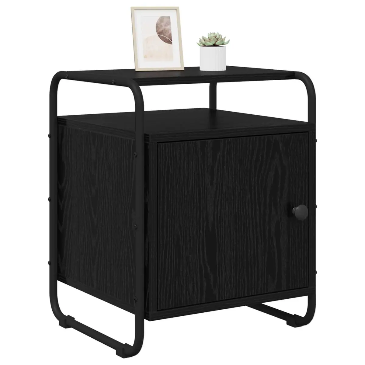 Black Bedside Cabinet with Modern Appeal