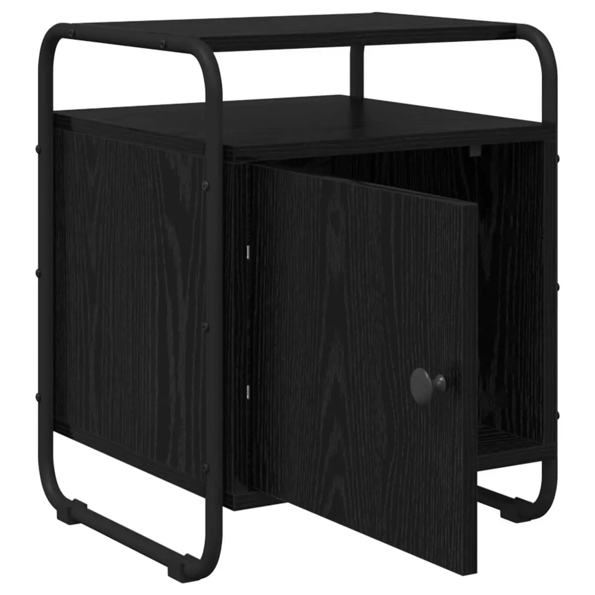 Black Bedside Cabinet with Modern Appeal