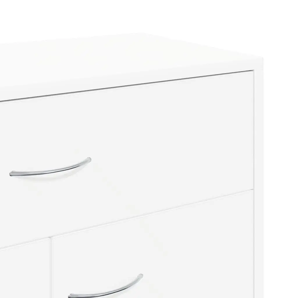 Sideboard Storage Cabinet 2 Doors 1 Drawer Living Room Furniture 60W x 30D x 75H cm White