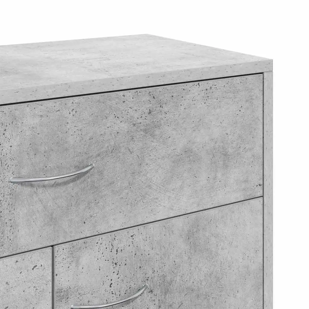 Minimalist Storage Cabinet Grey 60x30x75cm with 2 Doors and Drawer