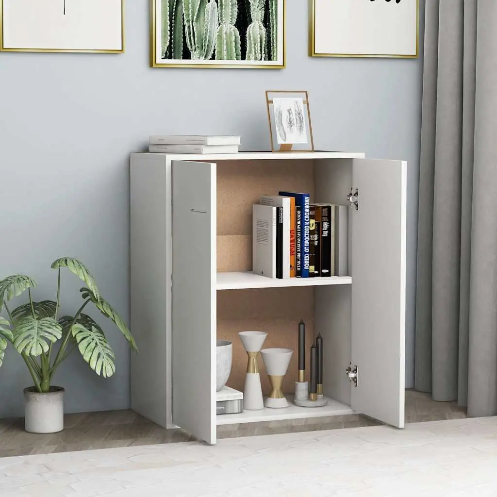 Sideboard White 60x30x75 cm Buffet Cabinet Storage Unit Low Board Side Cabinet