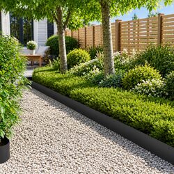 Reliable Steel Lawn Edging - 20 Pieces for Practical Use