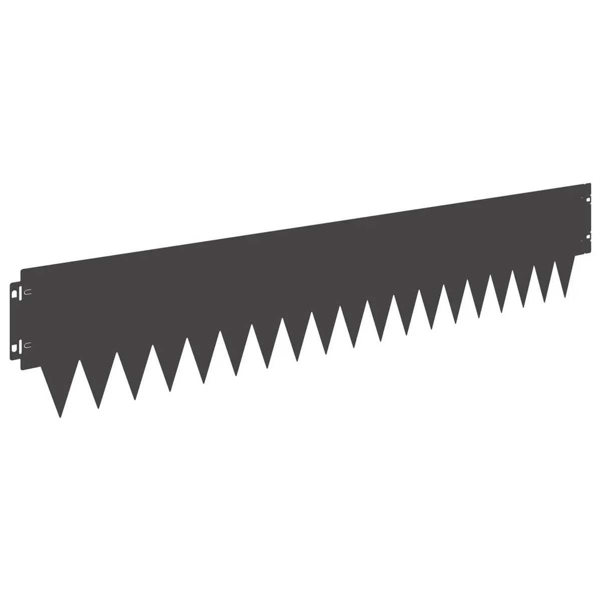 Garden Lawn Edging Steel Black Border 103 x 20 cm Flexible 20 Pieces