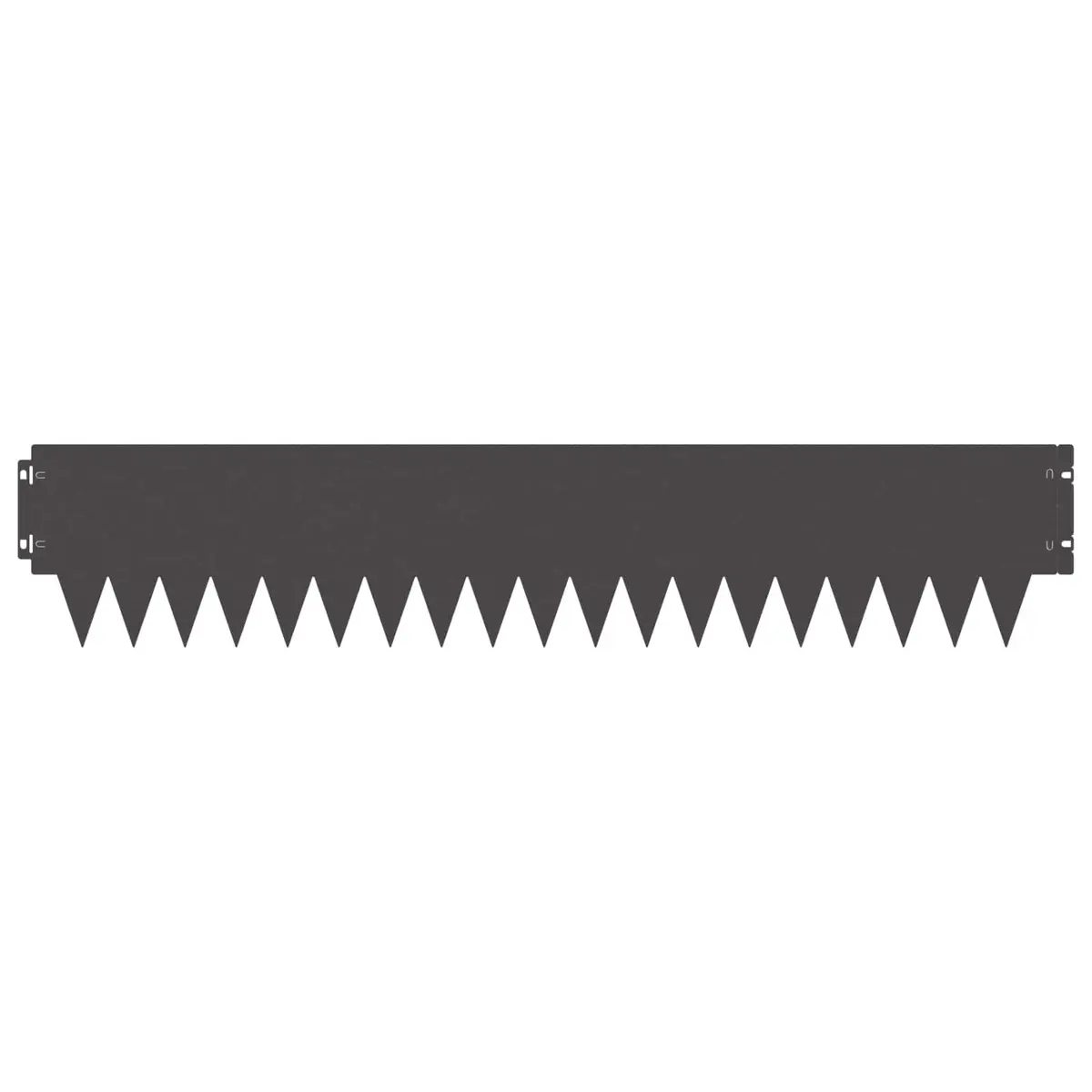 Garden Lawn Edging Steel Black Border 103 x 20 cm Flexible 20 Pieces