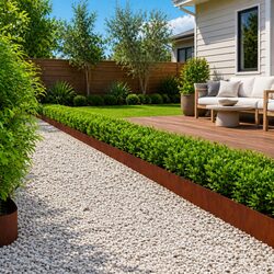 Garden Lawn Edging 20 Pieces 103x20cm Steel Border Flexible Interlocking System