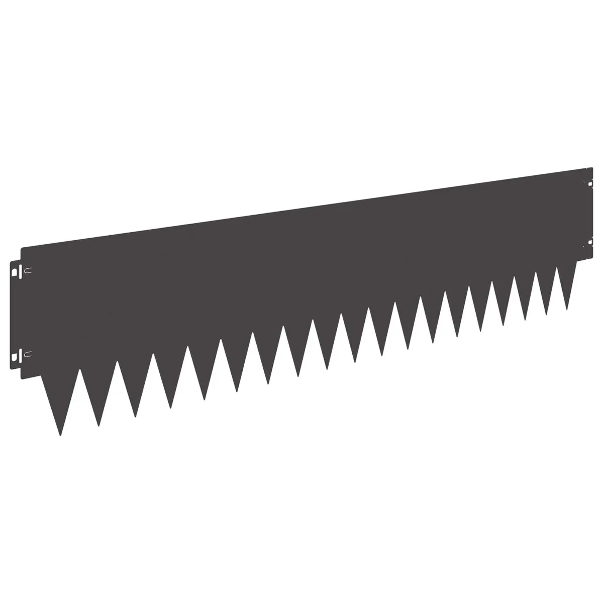 Steel Lawn Edging Flexible Borders 10 Piece Black Outdoor Landscaping