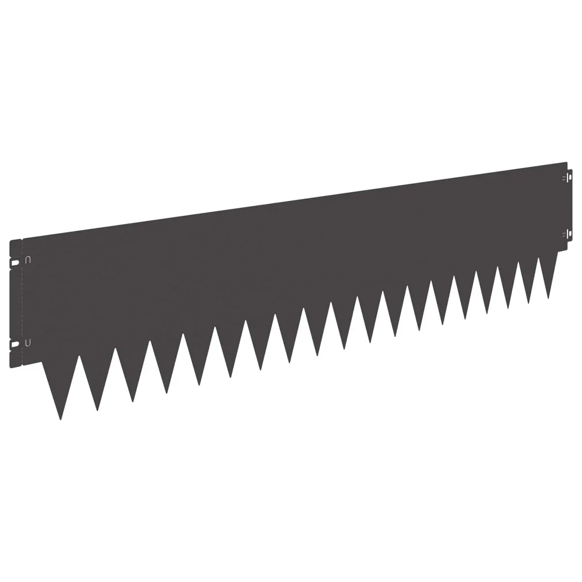 Steel Lawn Edging Flexible Borders 10 Piece Black Outdoor Landscaping